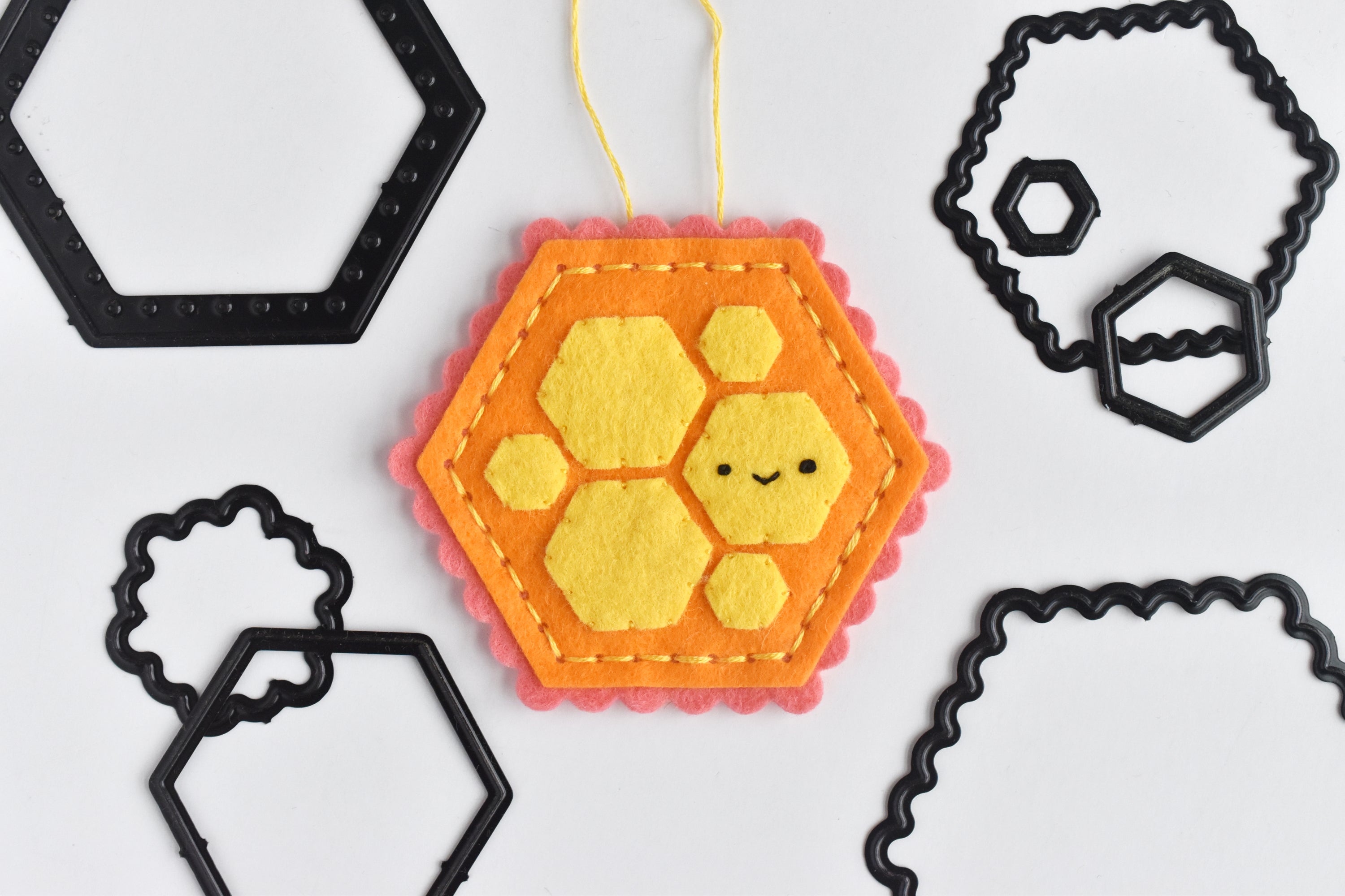 Hexagons and Scallops, Deep Etch Die