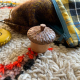 Stitch Marker Holding Acorn