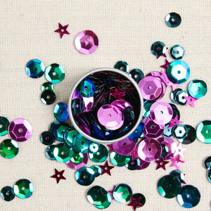 Cupped Sequins, Aurora Mix
