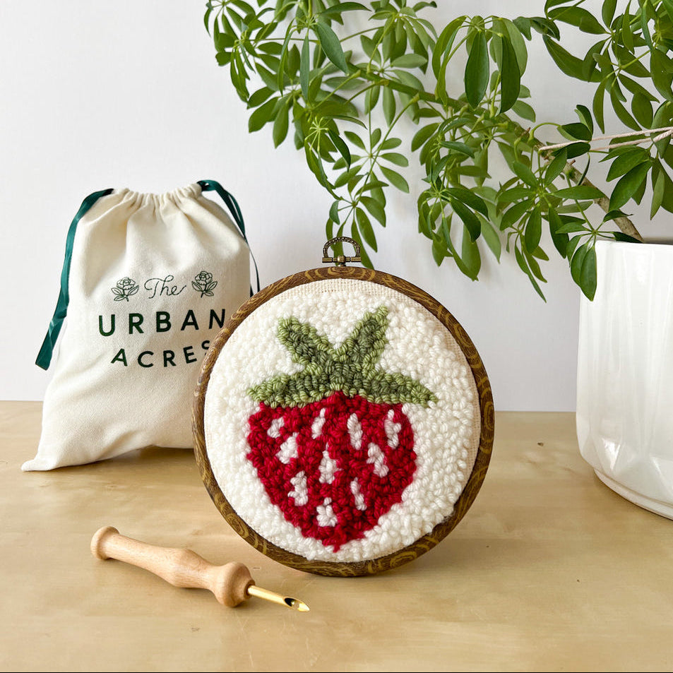 Strawberry, Punch Needle Kit