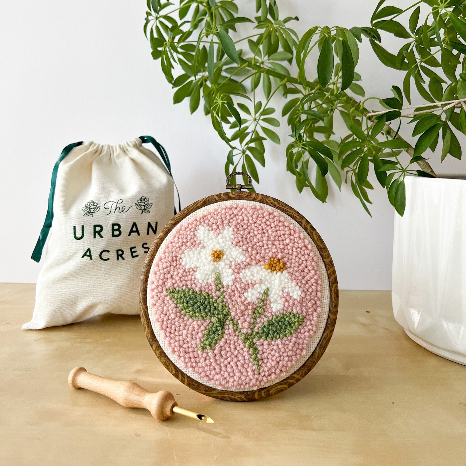 Pink Daisy, Punch Needle Kit
