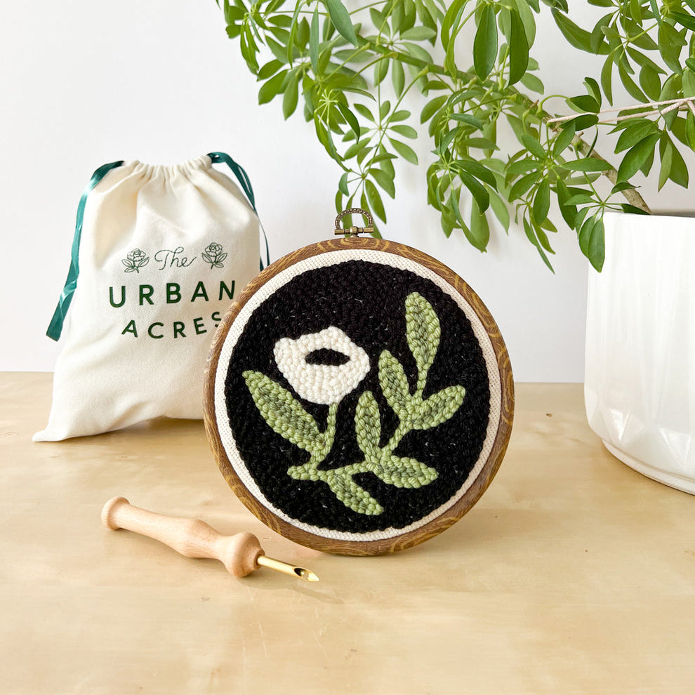 Modern Floral, Punch Needle Kit