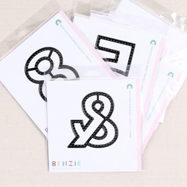 Stitchable Number Collection, Deep Etch Dies