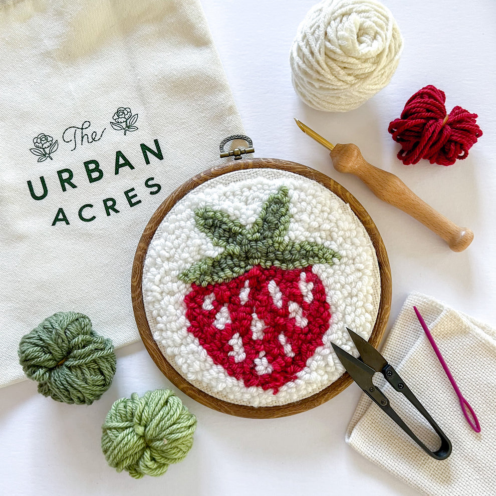 Strawberry, Punch Needle Kit