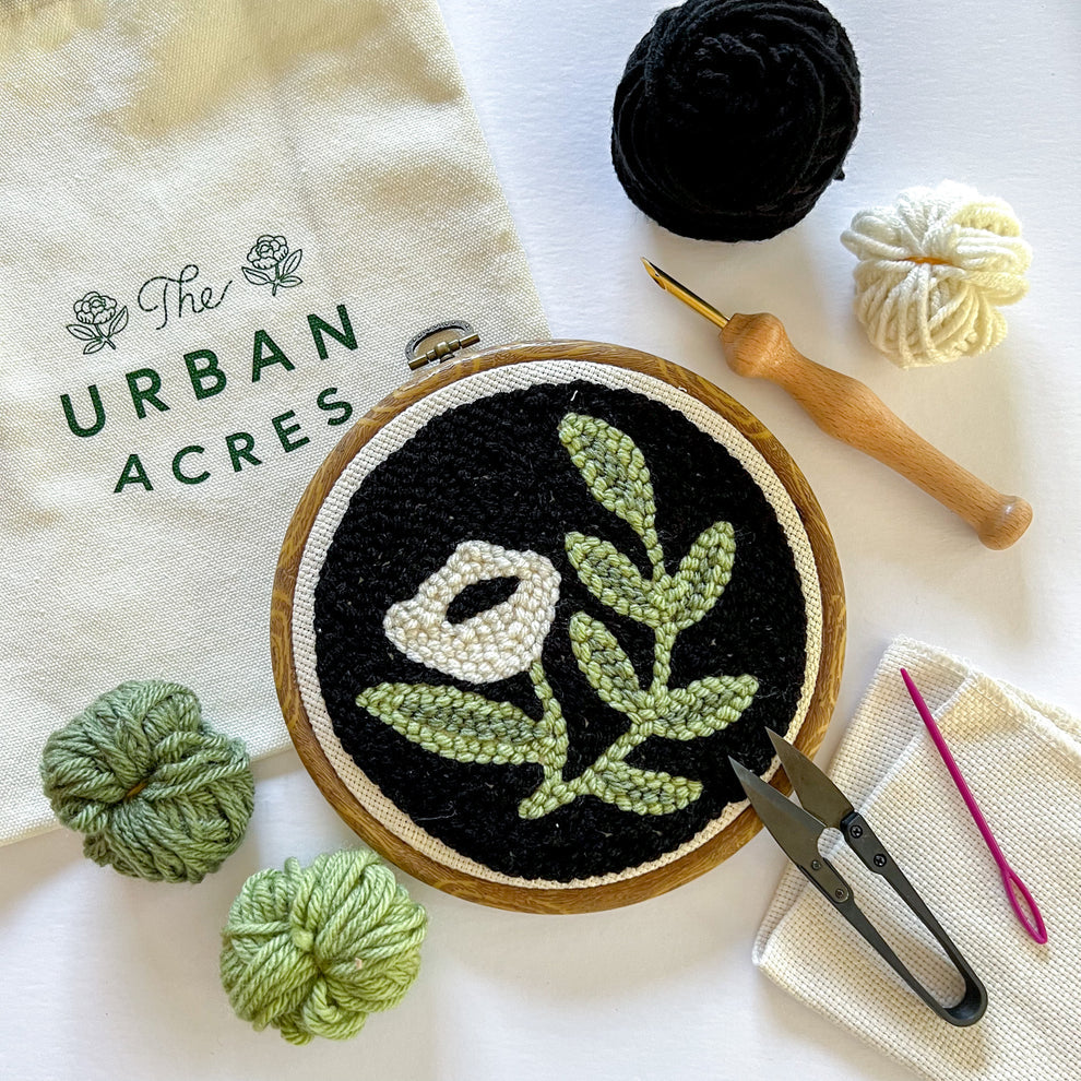 Modern Floral, Punch Needle Kit