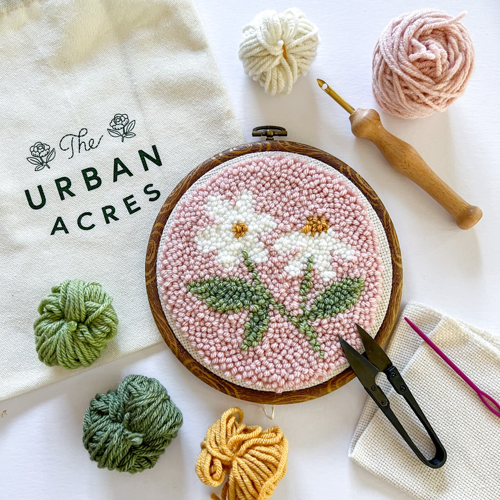 Pink Daisy, Punch Needle Kit