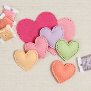 Stitchable Nesting Hearts, Deep Etch Die