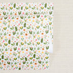 Floral Finesse in White Felt
