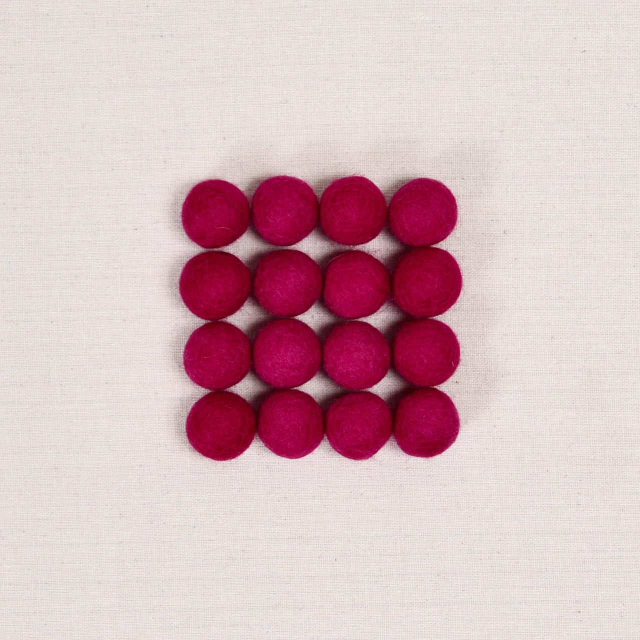 Cranberry Felt Balls