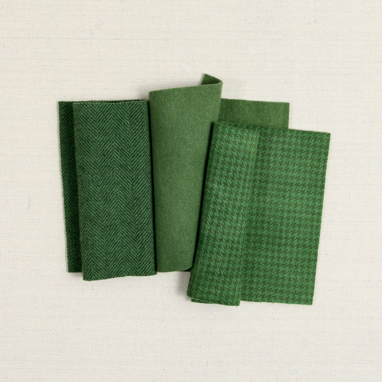 Felted Wool Meadow Greens