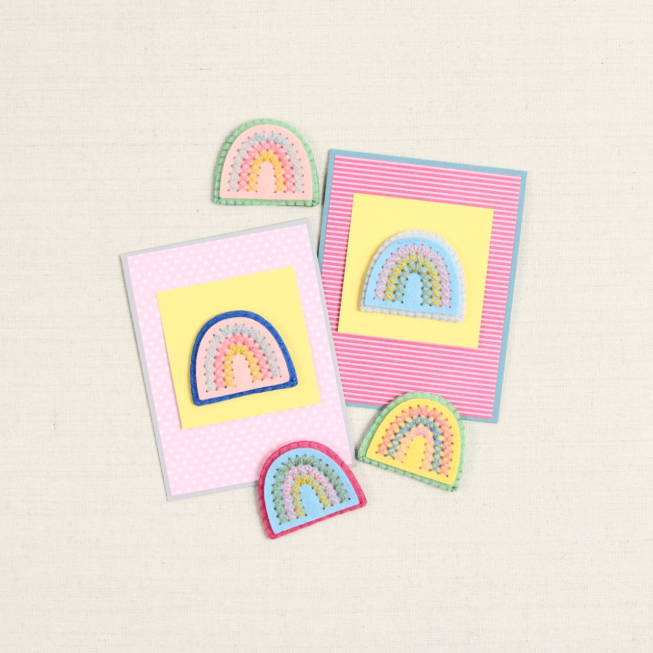 Pocket Rainbow, Stitchable Deep Etch Die