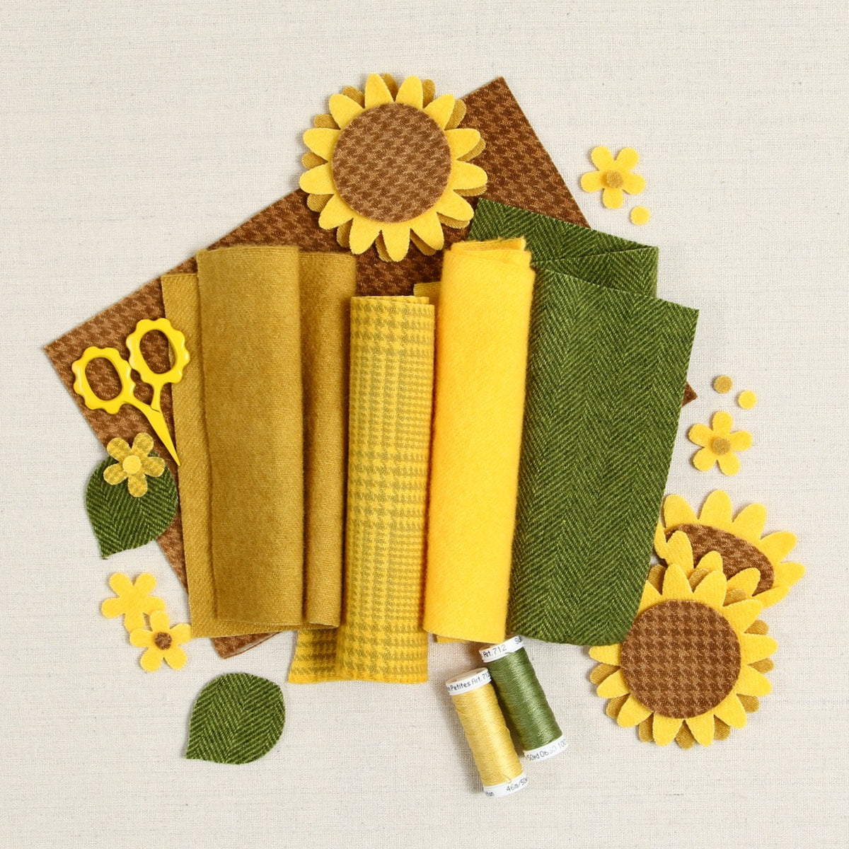 Felted Wool Sunflower Season