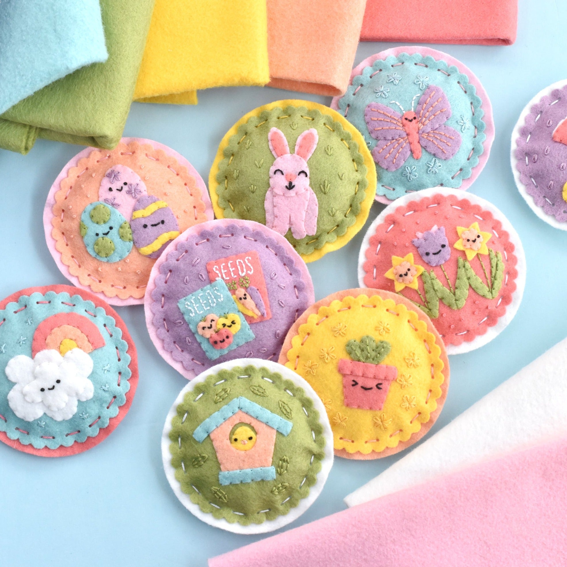 It Felt Like Spring Felt Ornaments Pattern – Benzie Design