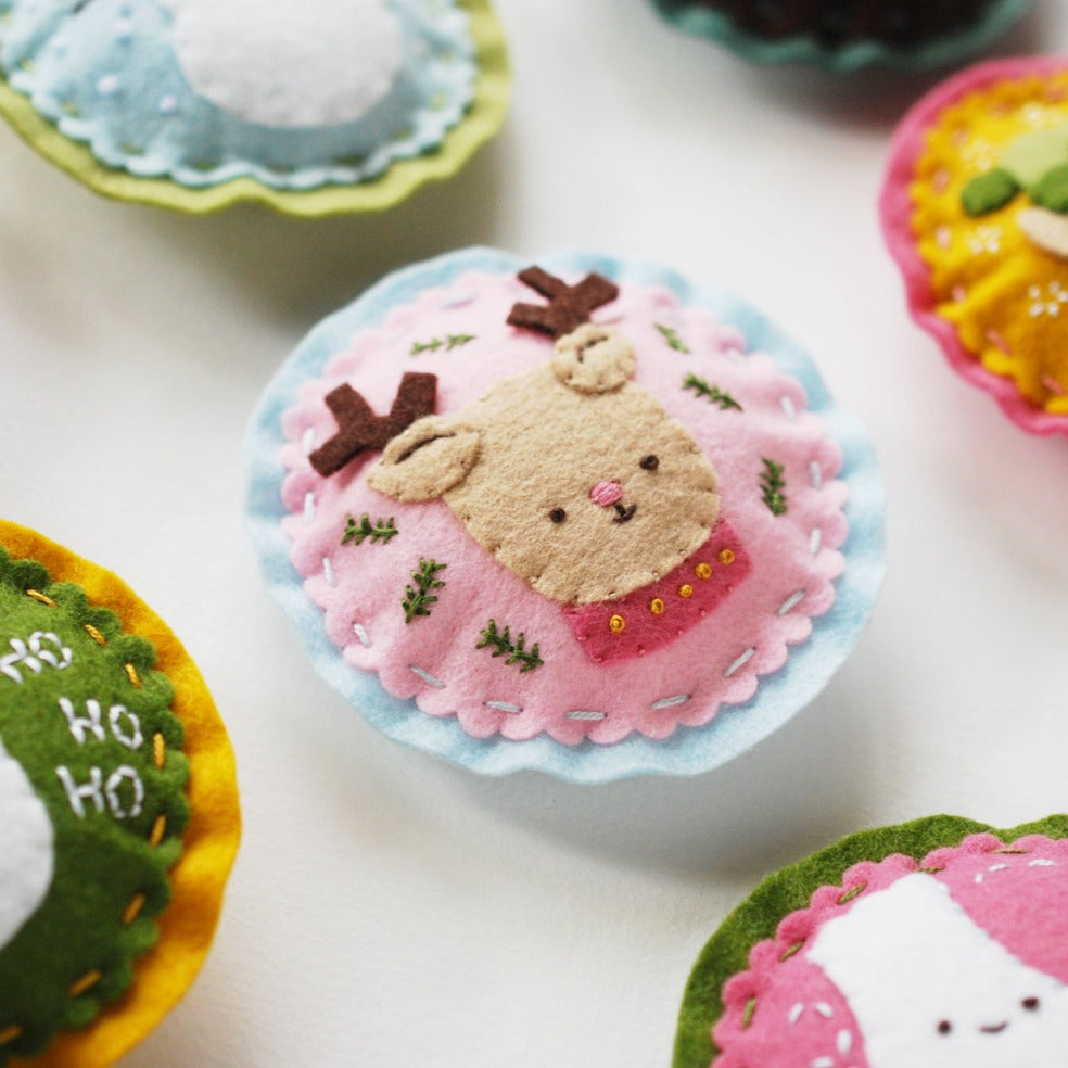 Kitschy Christmas Felt Ornaments