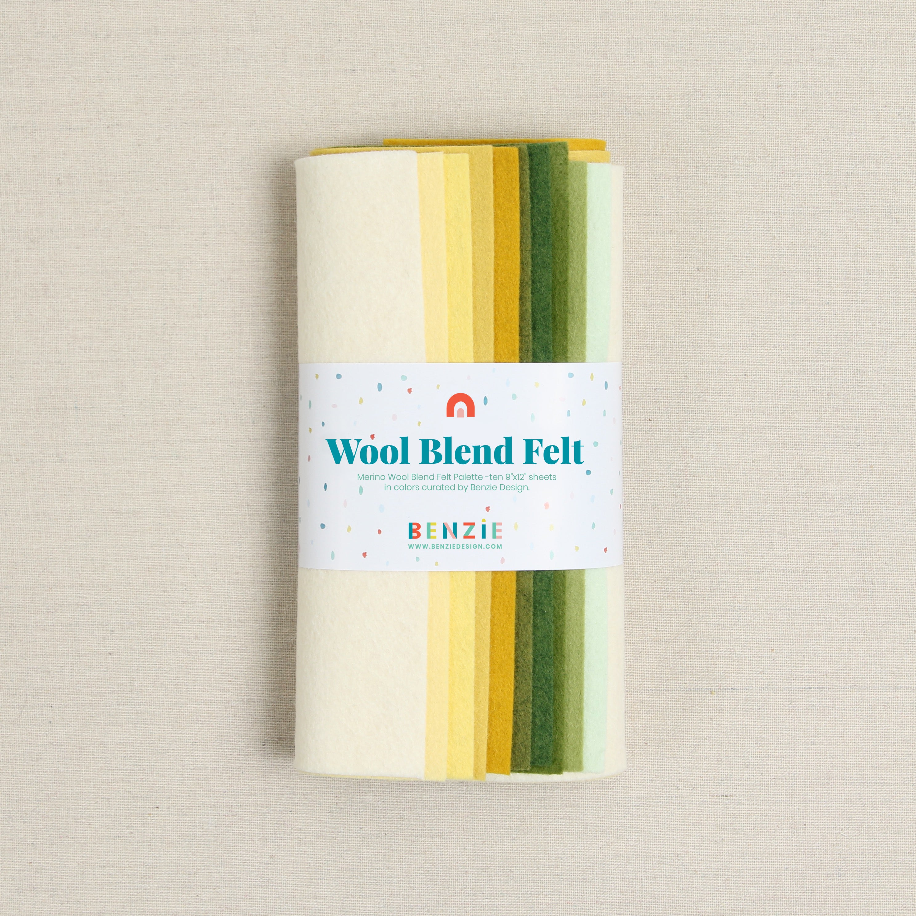 Wool Felt Sheets, Lemongrass