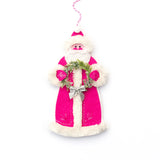 Glitter Wreath Santa