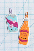Little Soda Pop Felt Bag Charm & Ornament Pattern