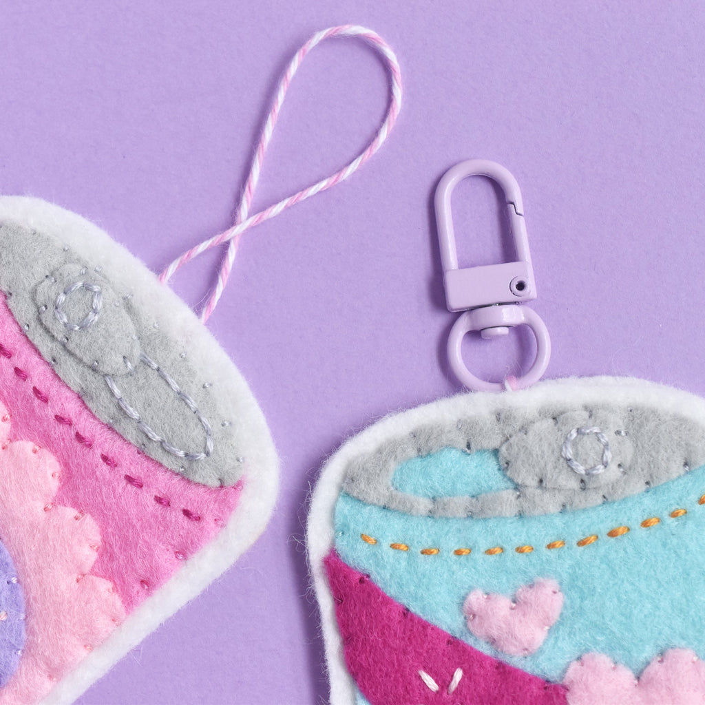 Little Soda Pop Felt Bag Charm & Ornament Pattern