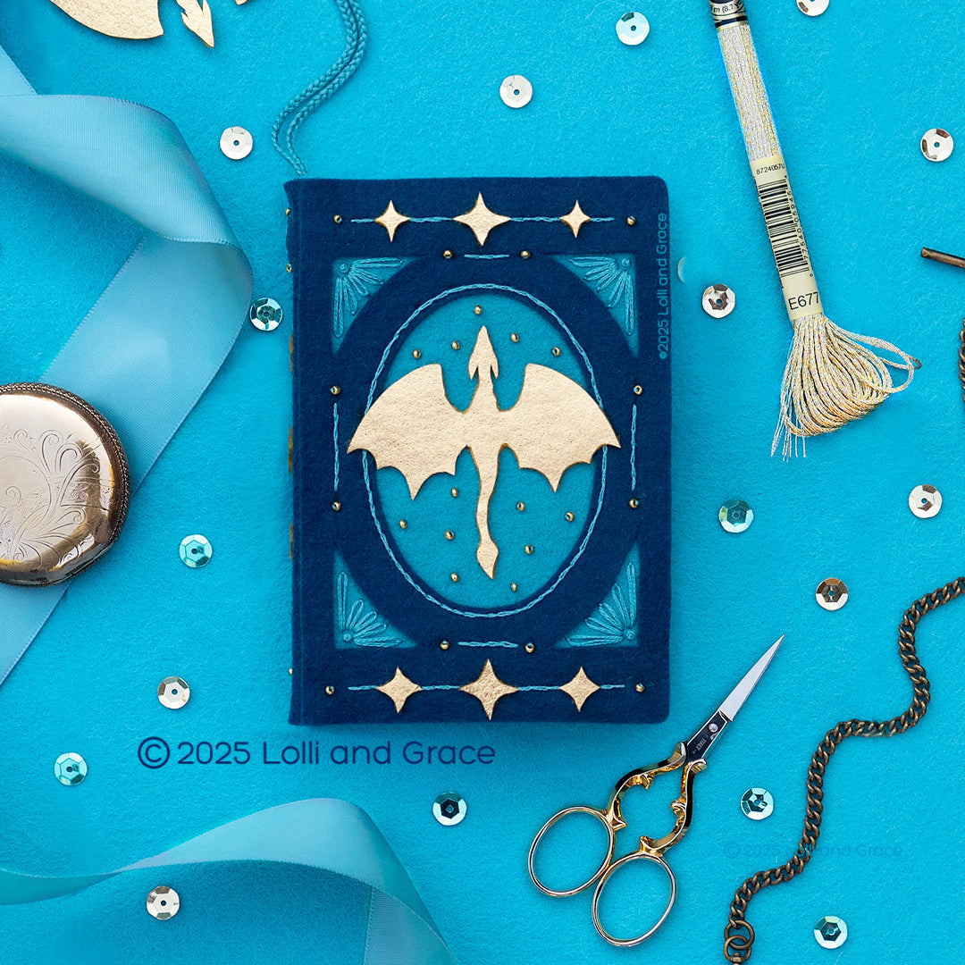 Dragon Book Wool Felt Ornament Kit