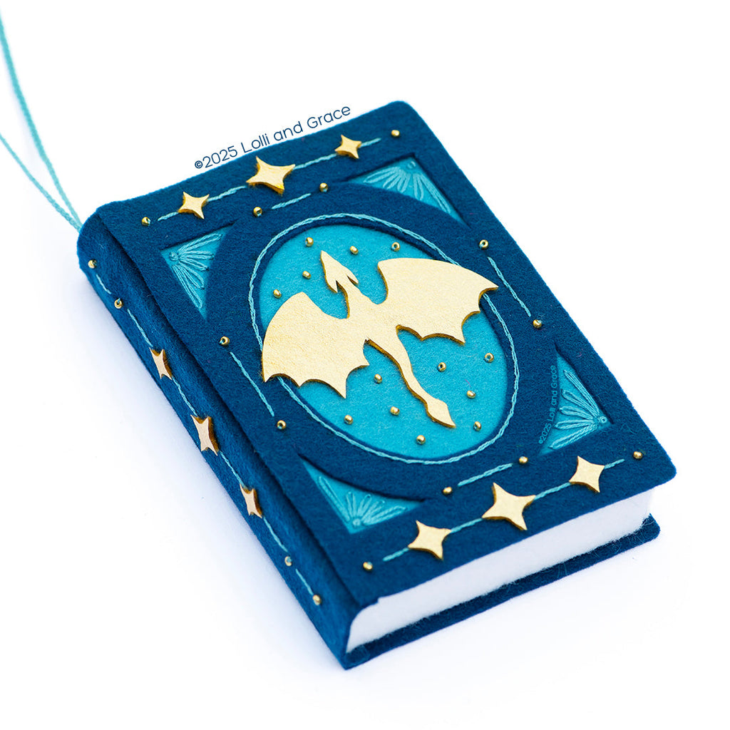 Dragon Book Wool Felt Ornament Kit