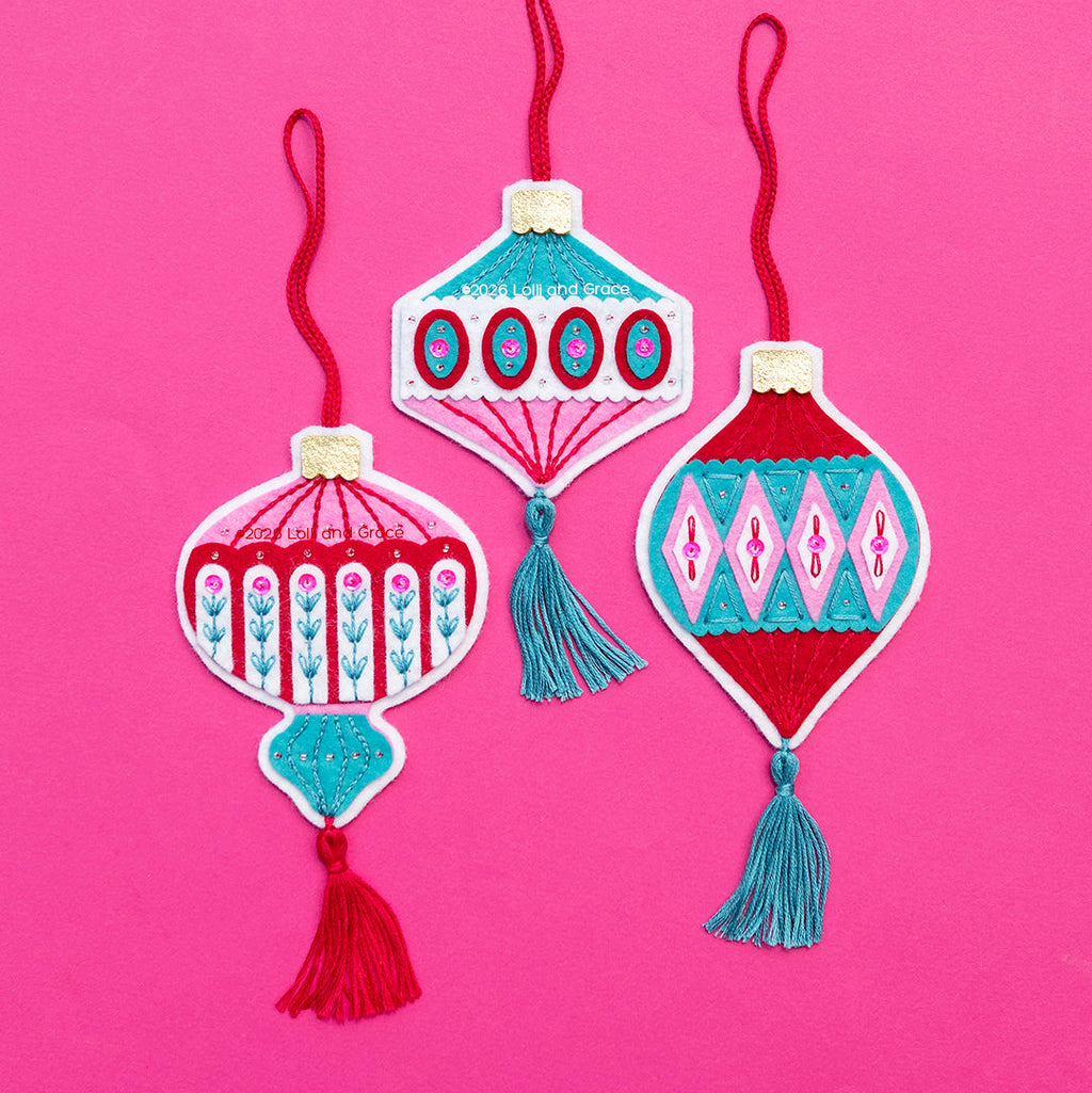 Merry and Mod Christmas Ornaments
