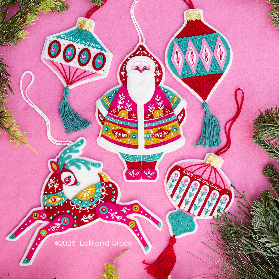 Merry and Mod Christmas Ornaments