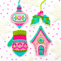 Very Vintage Christmas Ornaments Kit