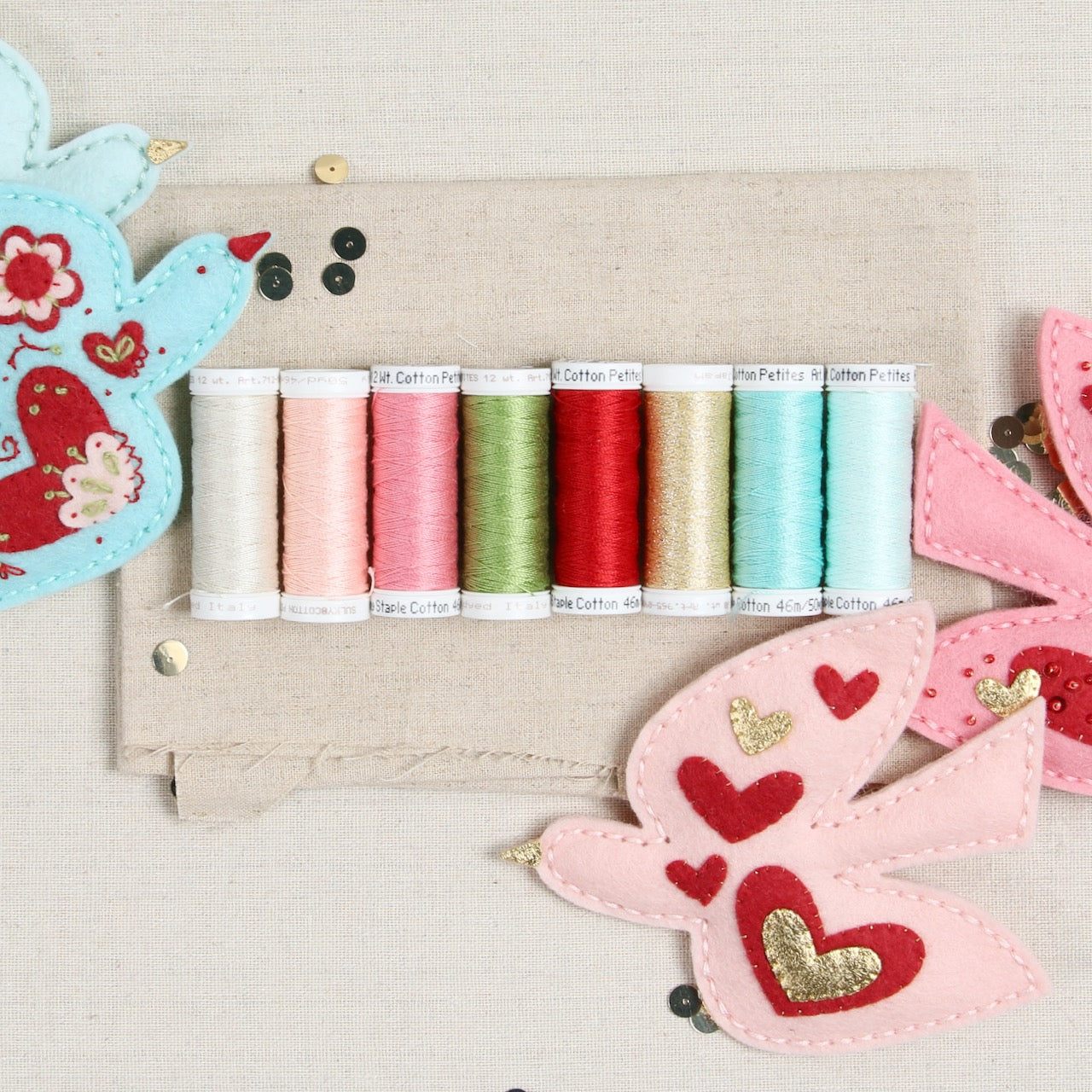 Love Bird, Sulky Thread Palette
