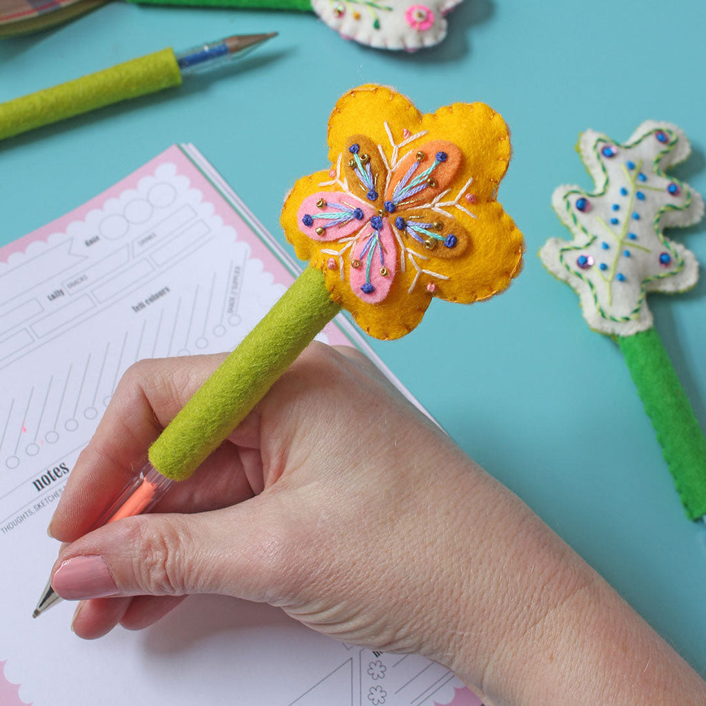 Folk Flowers Felt Ornament by Sewyeah