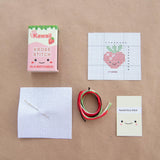 Kawaii Strawberry Matchbox Cross Stitch