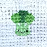 Kawaii Broccoli Matchbox Cross Stitch