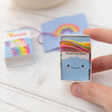 Rainbow Arc Matchbox Cross Stitch