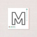 Stitchable Alphabet M, Deep Etch Die
