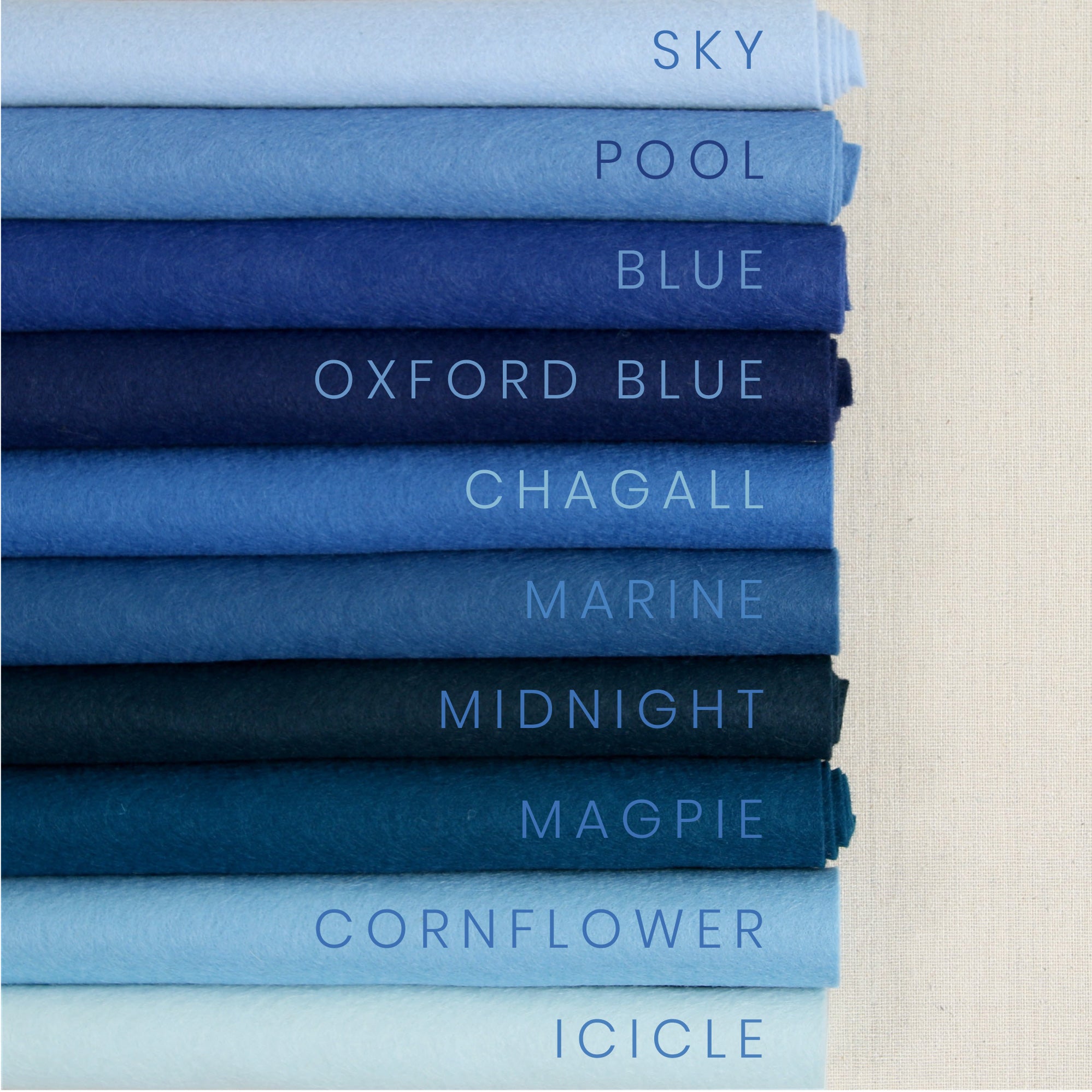Sky Wool Blend Felt