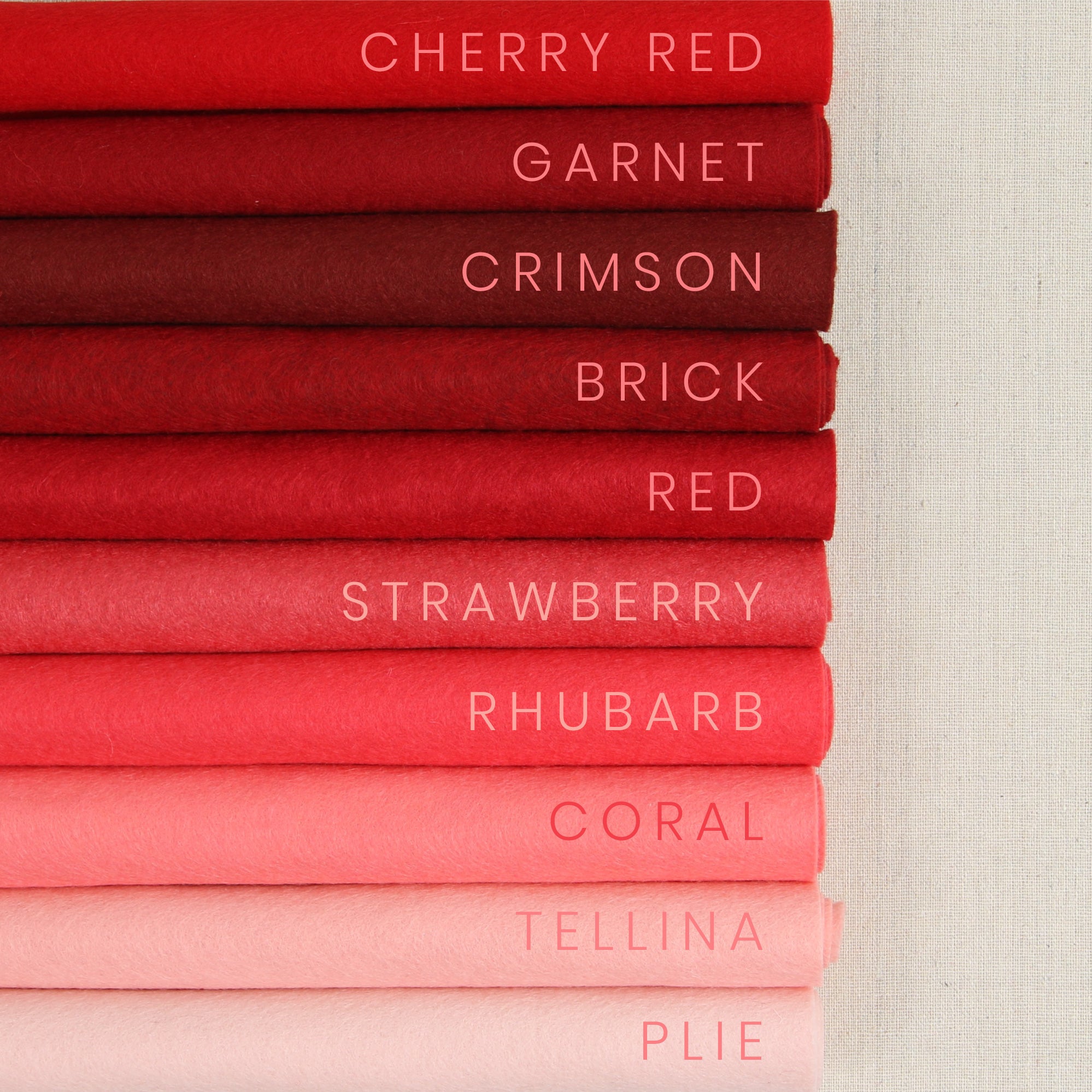 Brick Wool Blend Felt