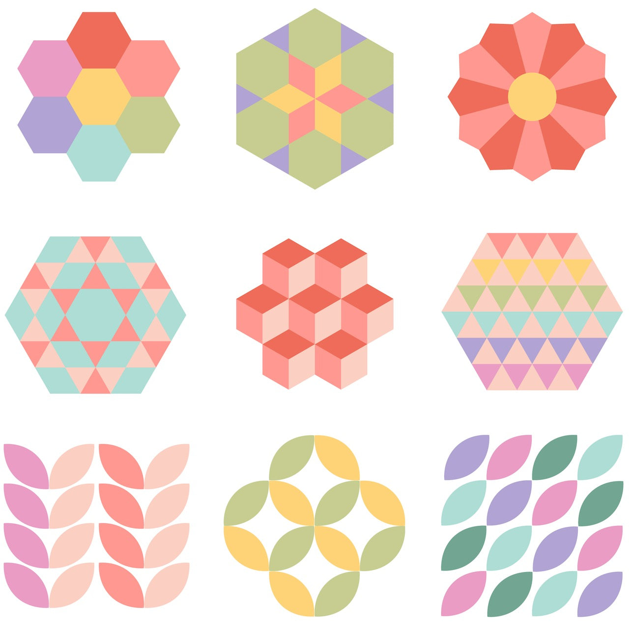 Mollie's Cozy Quilt Blocks, Deep Etch Die