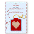 Heart Keychain, Needlepoint Kit