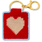 Heart Keychain, Needlepoint Kit