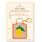 Lemon Keychain, Needlepoint Kit