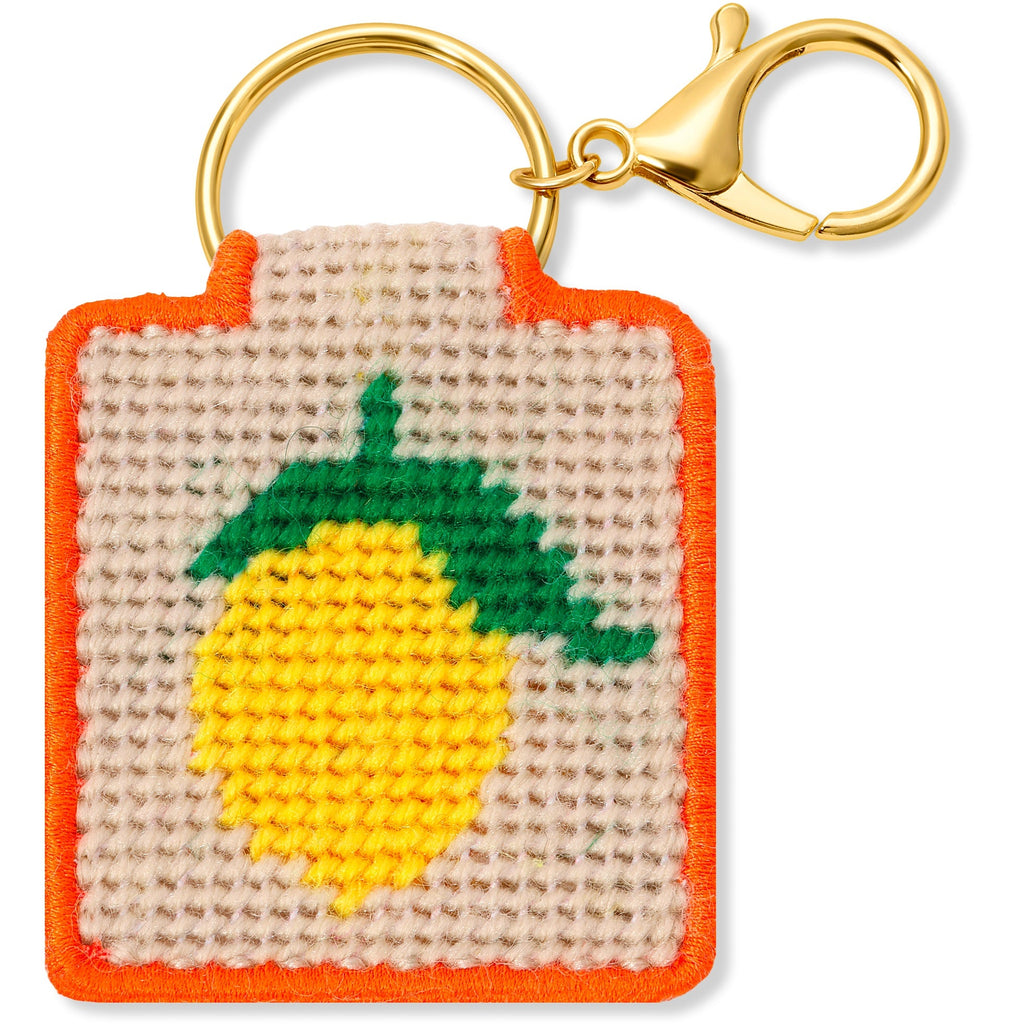 Lemon Keychain, Needlepoint Kit