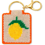 Lemon Keychain, Needlepoint Kit