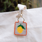 Lemon Keychain, Needlepoint Kit