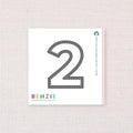 Stitchable Number 2, Deep Etch Die
