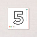 Stitchable Number 5, Deep Etch Die