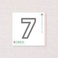 Stitchable Number 7, Deep Etch Die