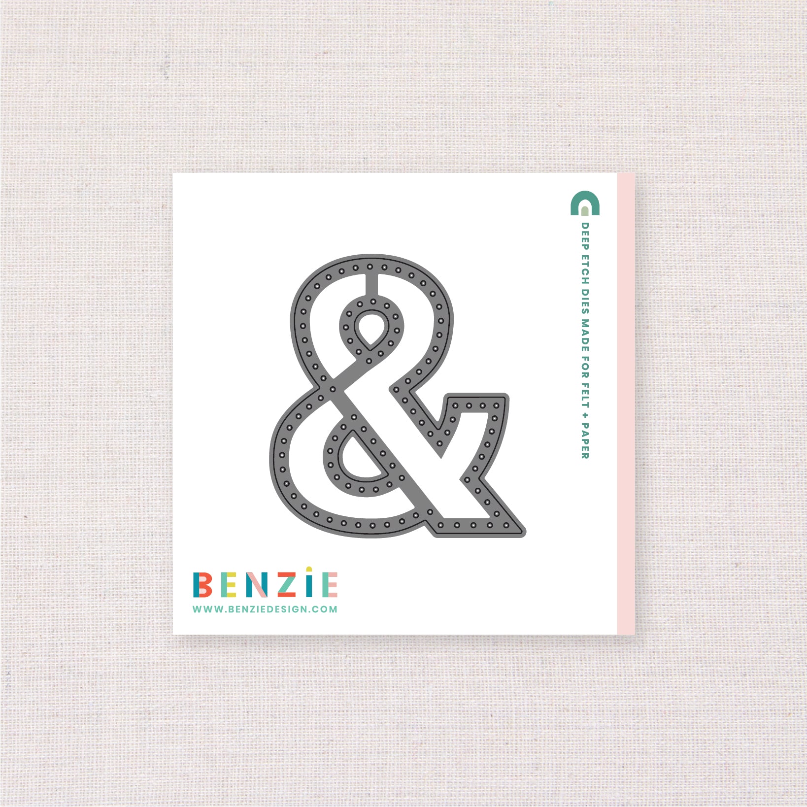 Stitchable Ampersand, Deep Etch Die