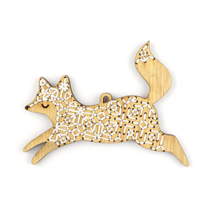 Fox, Stitched Ornament Kit