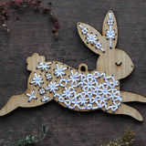 Rabbit, Stitched Ornament Kit