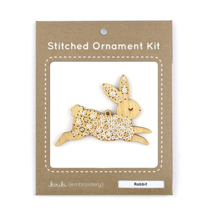 Rabbit, Stitched Ornament Kit – Benzie Design