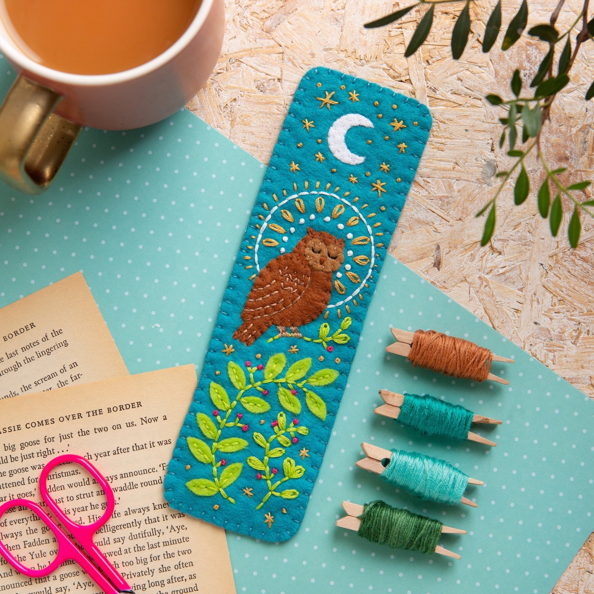 Owl Bookmark Felt Kit